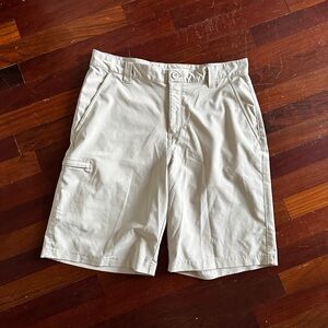 Columbia Cream High Waisted Performance Shorts